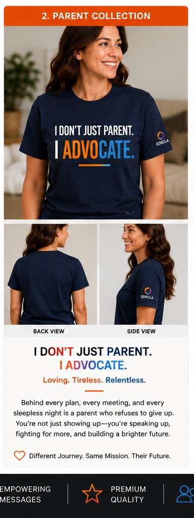 I Don't Just Parent I Advocate parent collection shirt